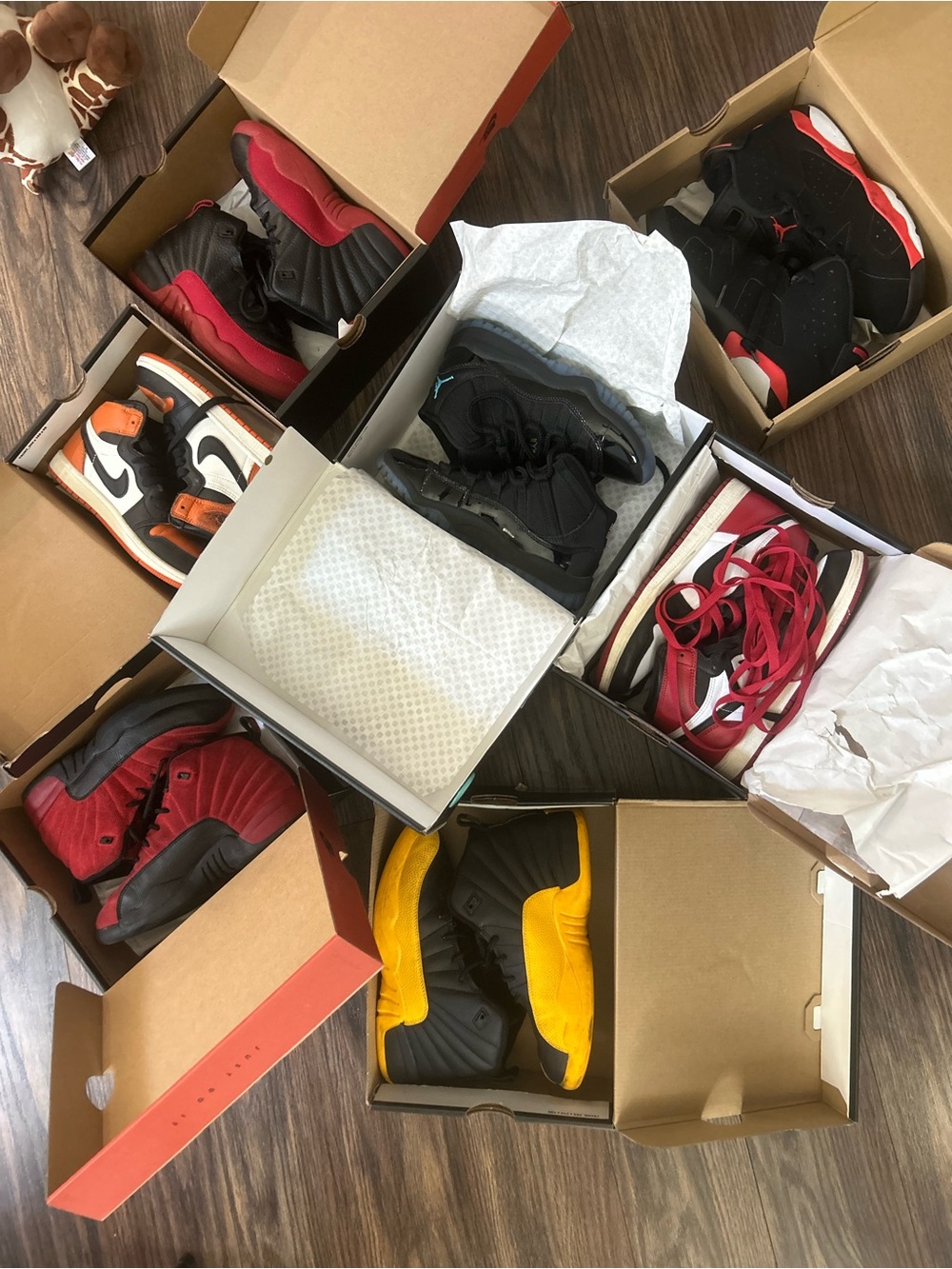 Jordan Kids' Sneakers - Black, Red & Yellow Mix
